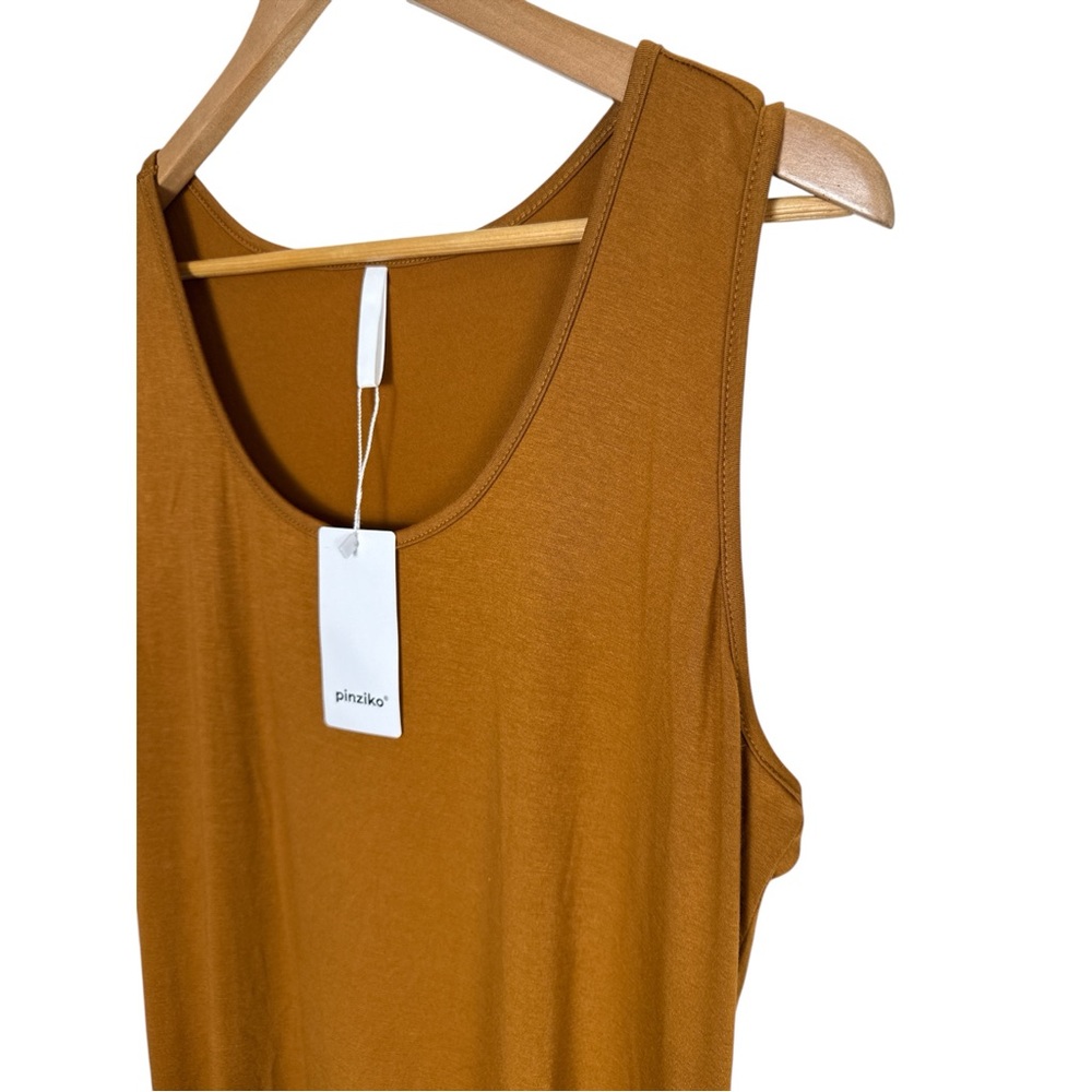 PINZIKO Summer Beach Dress, Casual brown XL NWT - Picture 6 of 6